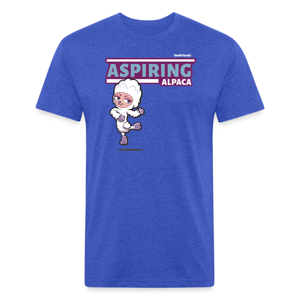 Aspiring Alpaca Character Comfort Adult Tee - heather royal