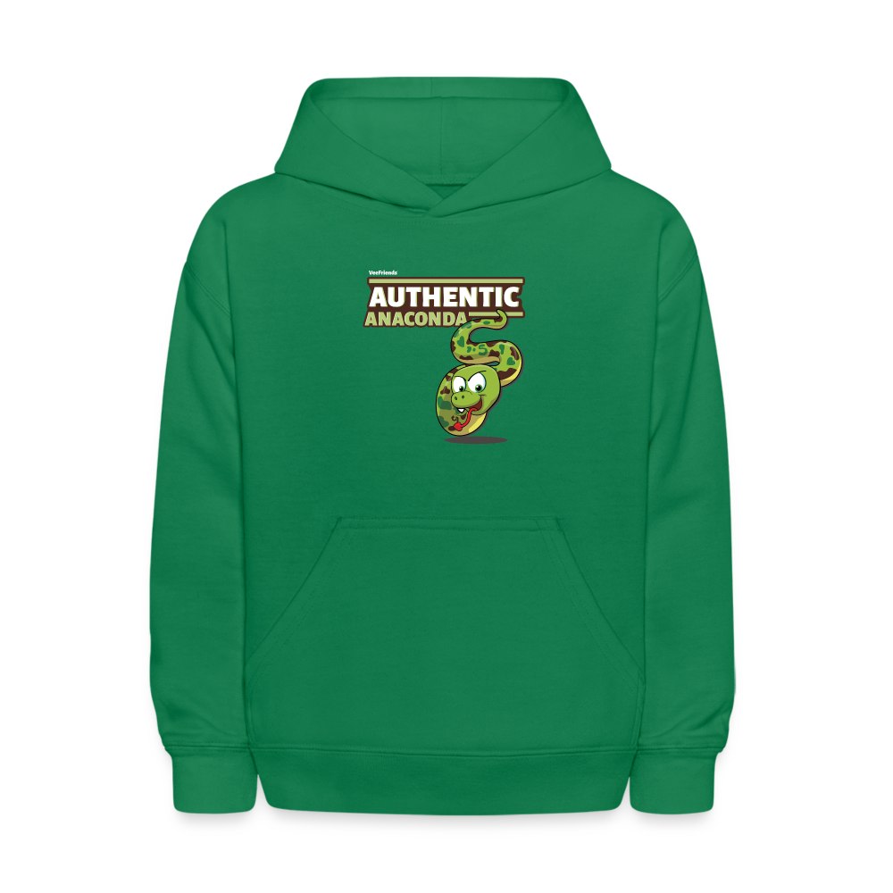 Authentic Anaconda Character Comfort Kids Hoodie - kelly green