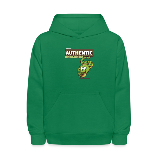 Authentic Anaconda Character Comfort Kids Hoodie - kelly green