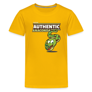 Authentic Anaconda Character Comfort Kids Tee - sun yellow