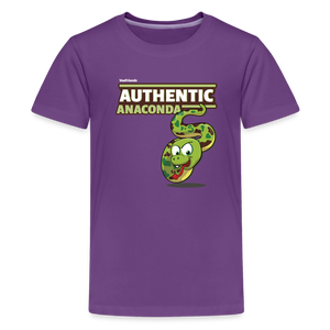 Authentic Anaconda Character Comfort Kids Tee - purple