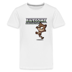 Awesome African Civet Character Comfort Kids Tee - white