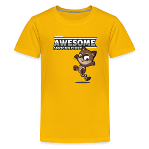 Awesome African Civet Character Comfort Kids Tee - sun yellow