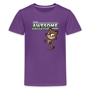 
            
                Load image into Gallery viewer, Awesome African Civet Character Comfort Kids Tee - purple
            
        