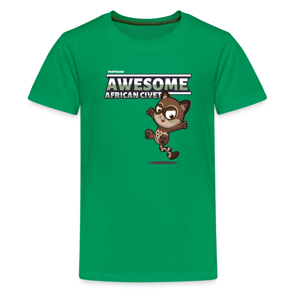 
            
                Load image into Gallery viewer, Awesome African Civet Character Comfort Kids Tee - kelly green
            
        
