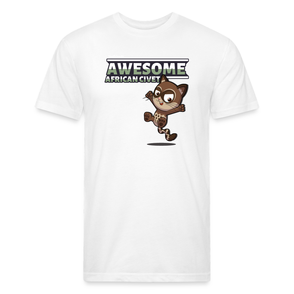 Awesome African Civet Character Comfort Adult Tee - white