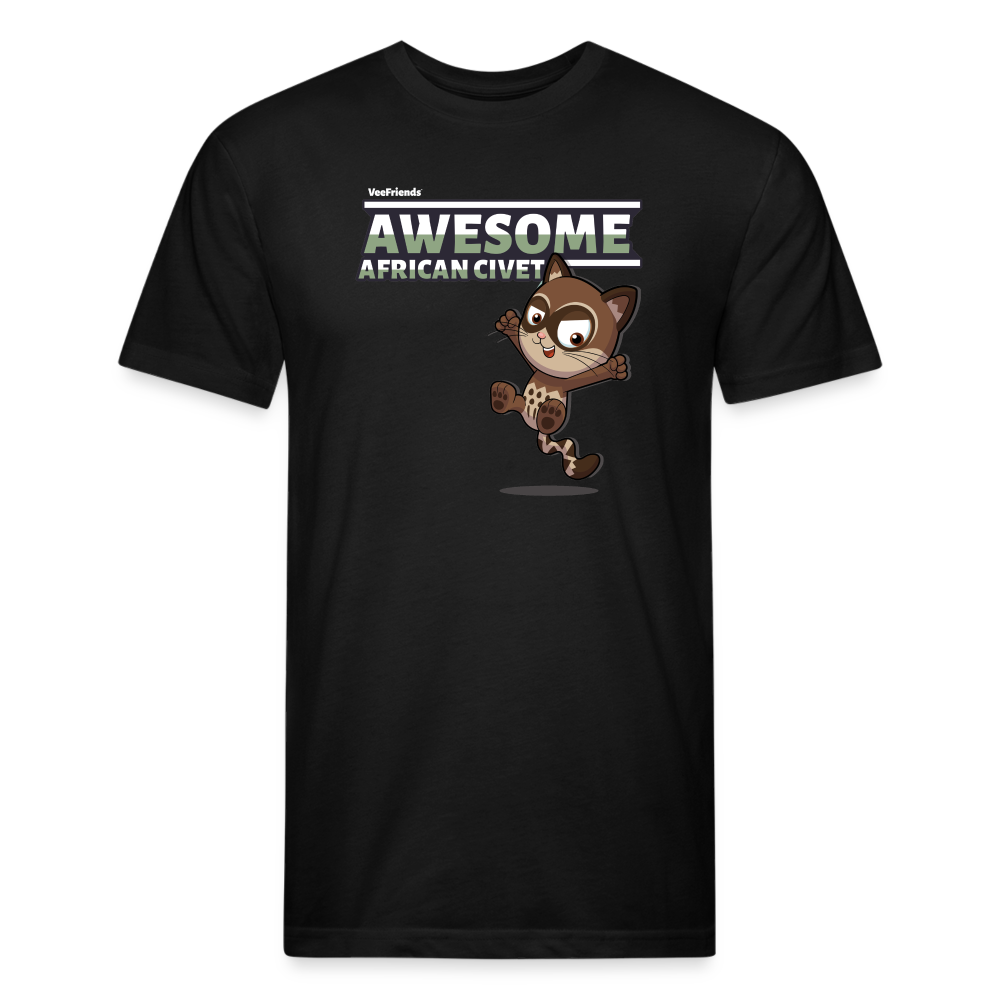 Awesome African Civet Character Comfort Adult Tee - black