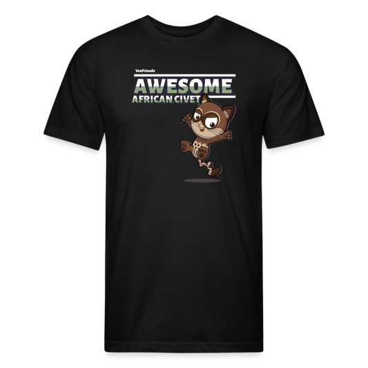 Awesome African Civet Character Comfort Adult Tee - black