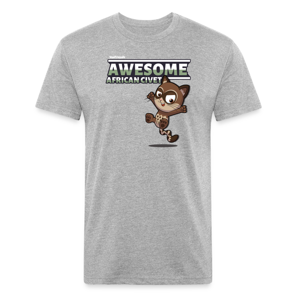 Awesome African Civet Character Comfort Adult Tee - heather gray