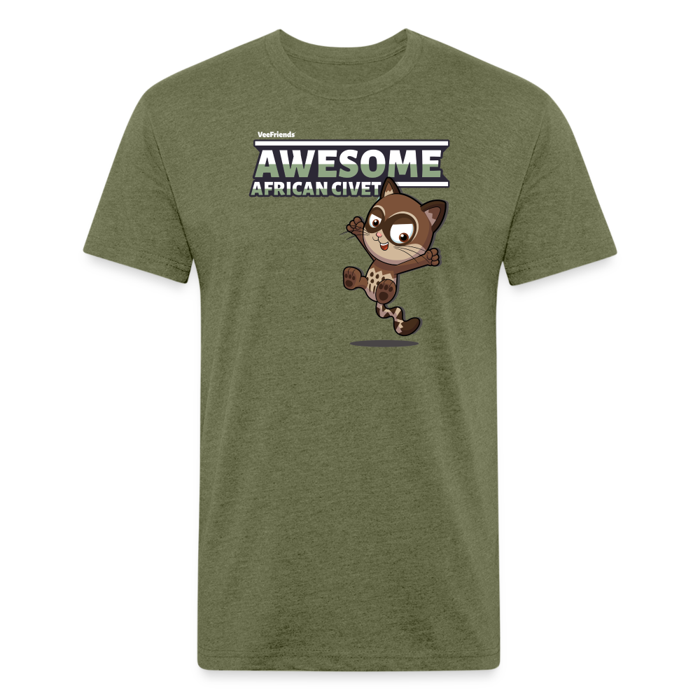 Awesome African Civet Character Comfort Adult Tee - heather military green