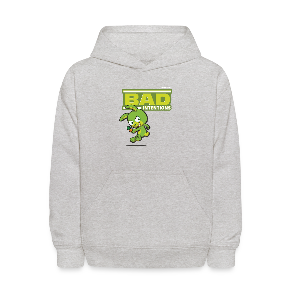 Bad Intentions Character Comfort Kids Hoodie - heather gray