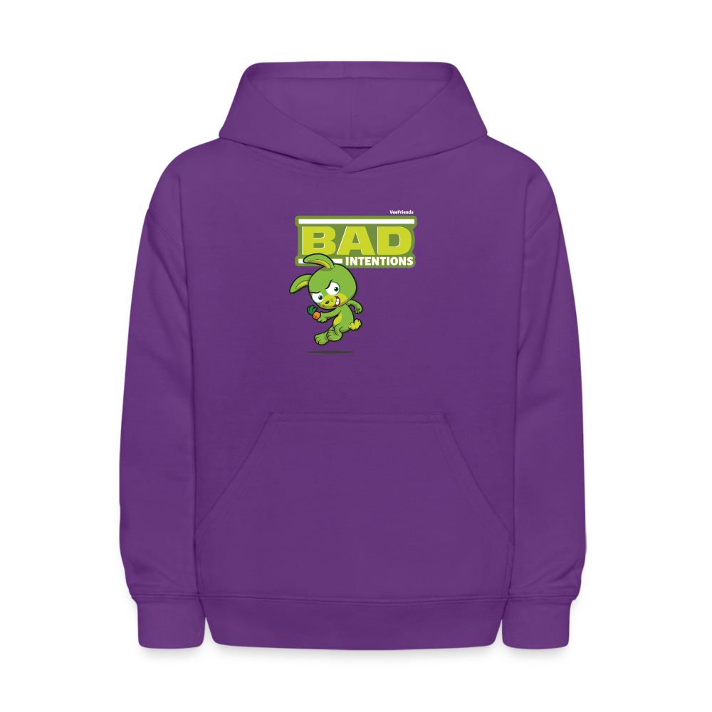 Bad Intentions Character Comfort Kids Hoodie - purple