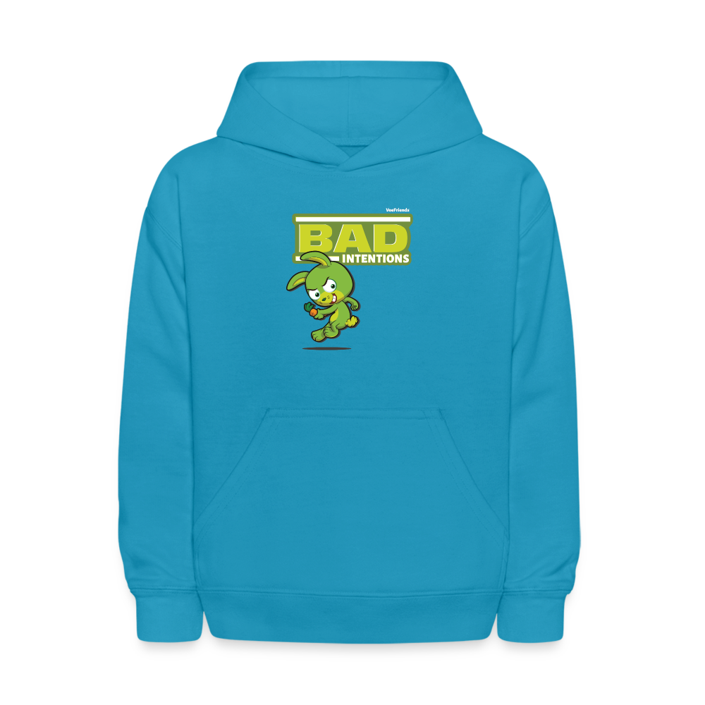 Bad Intentions Character Comfort Kids Hoodie - turquoise