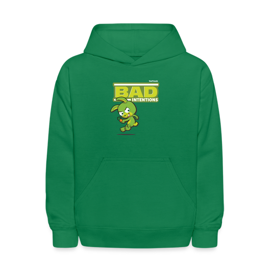 Bad Intentions Character Comfort Kids Hoodie - kelly green