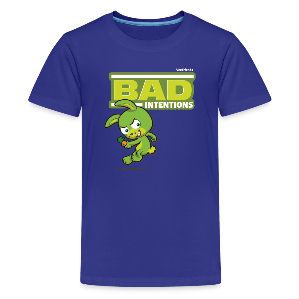 Bad Intentions Character Comfort Kids Tee - royal blue