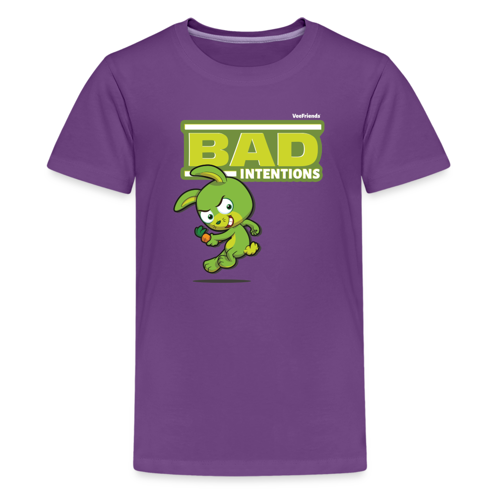 Bad Intentions Character Comfort Kids Tee - purple