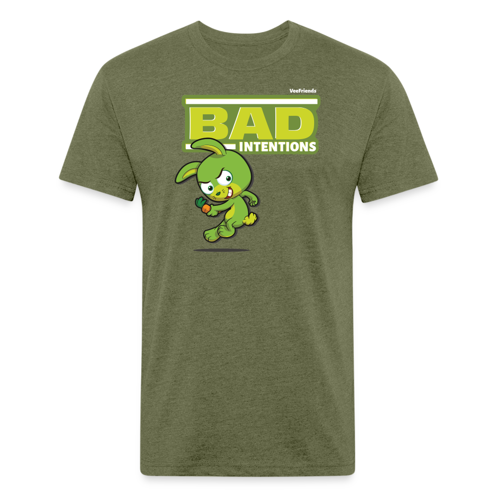 Bad Intentions Character Comfort Adult Tee - heather military green