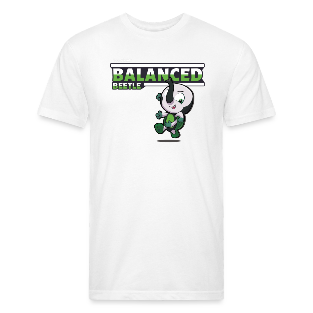 Balanced Beetle Character Comfort Adult Tee - white