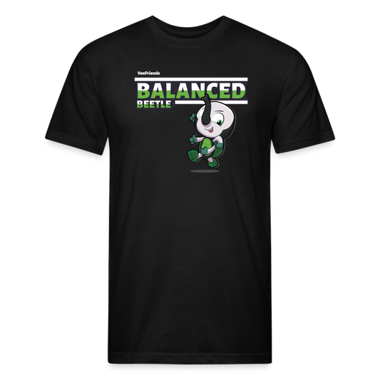 Balanced Beetle Character Comfort Adult Tee - black