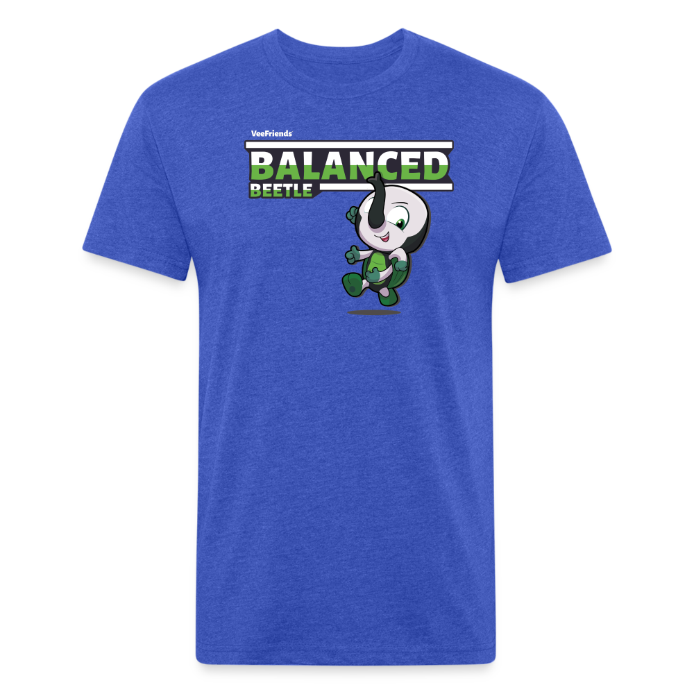 Balanced Beetle Character Comfort Adult Tee - heather royal