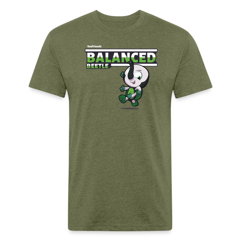 Balanced Beetle Character Comfort Adult Tee - heather military green