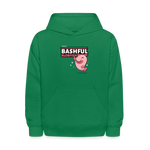 Bashful Blobfish Character Comfort Kids Hoodie - kelly green