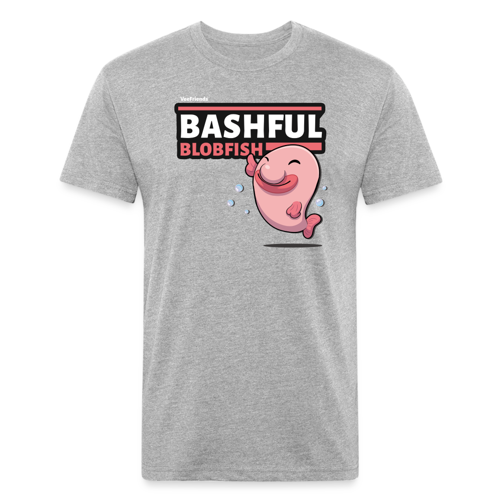 Bashful Blobfish Character Comfort Adult Tee - heather gray
