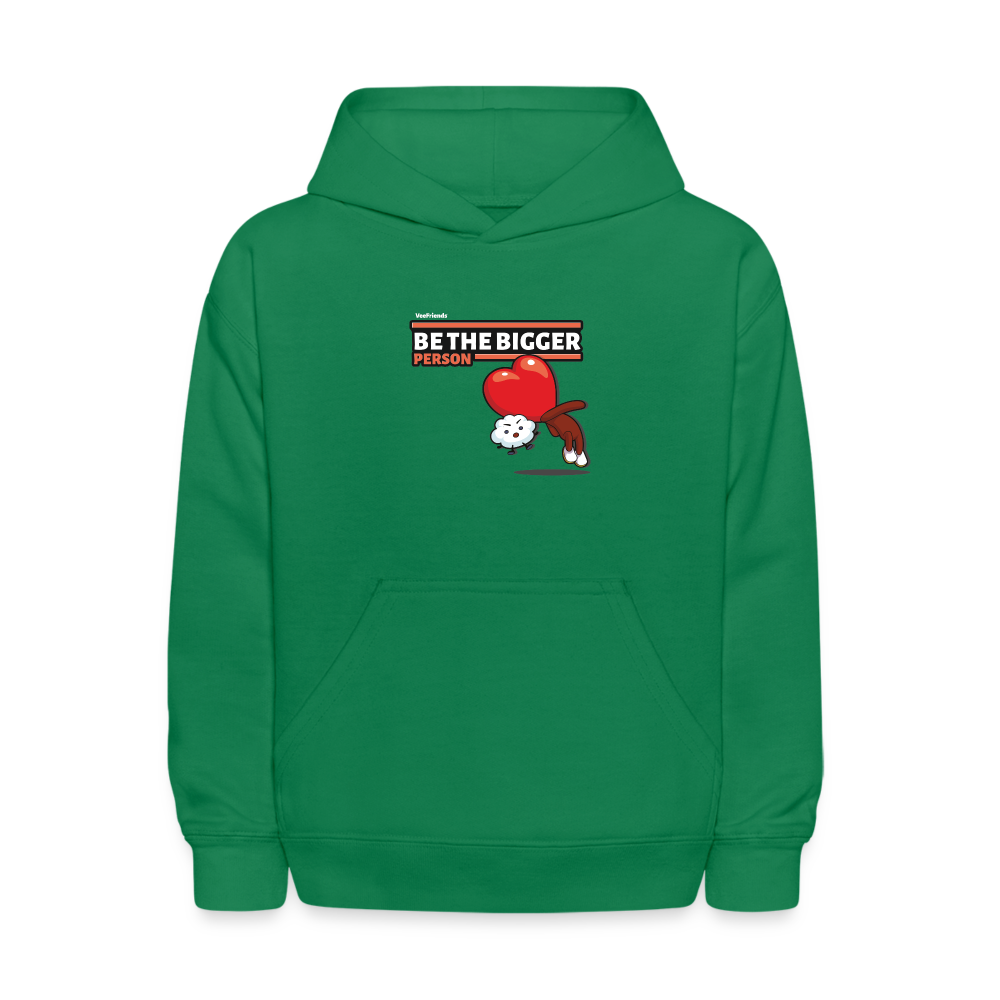 Be The Bigger Person Character Comfort Kids Hoodie - kelly green