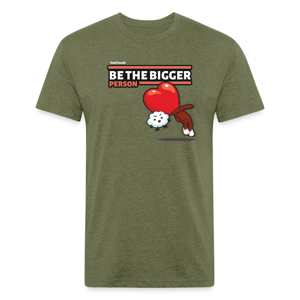 Be The Bigger Person Character Comfort Adult Tee - heather military green
