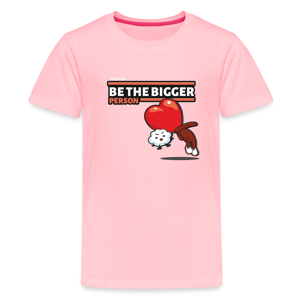 Be The Bigger Person Character Comfort Kids Tee - pink