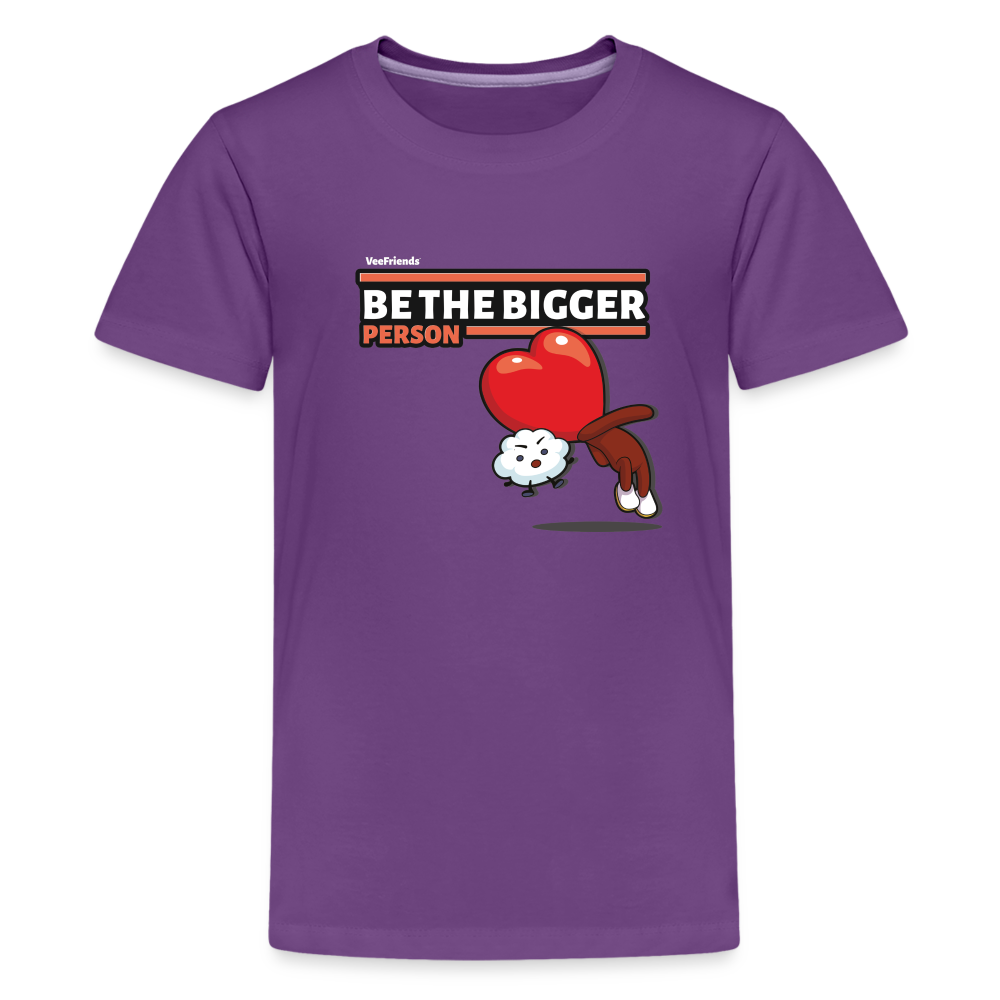 
            
                Load image into Gallery viewer, Be The Bigger Person Character Comfort Kids Tee - purple
            
        