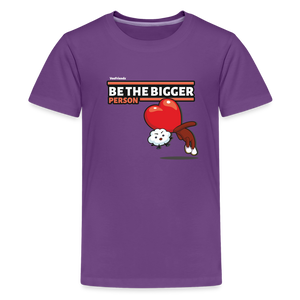 
            
                Load image into Gallery viewer, Be The Bigger Person Character Comfort Kids Tee - purple
            
        