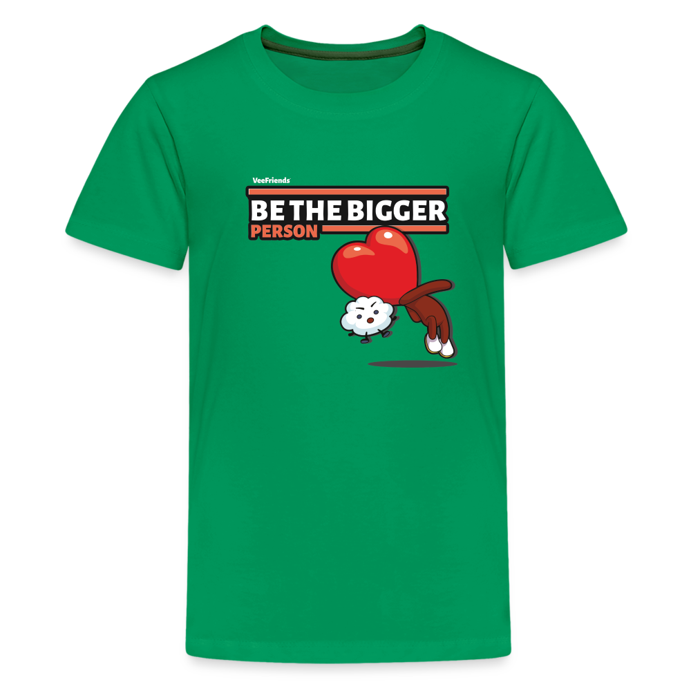 Be The Bigger Person Character Comfort Kids Tee - kelly green