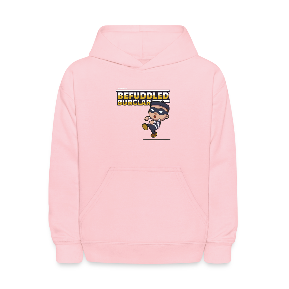 Befuddled Burglar Character Comfort Kids Hoodie - pink