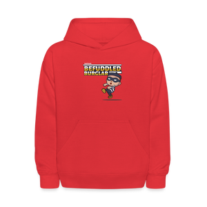 Befuddled Burglar Character Comfort Kids Hoodie - red