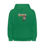 Befuddled Burglar Character Comfort Kids Hoodie - kelly green