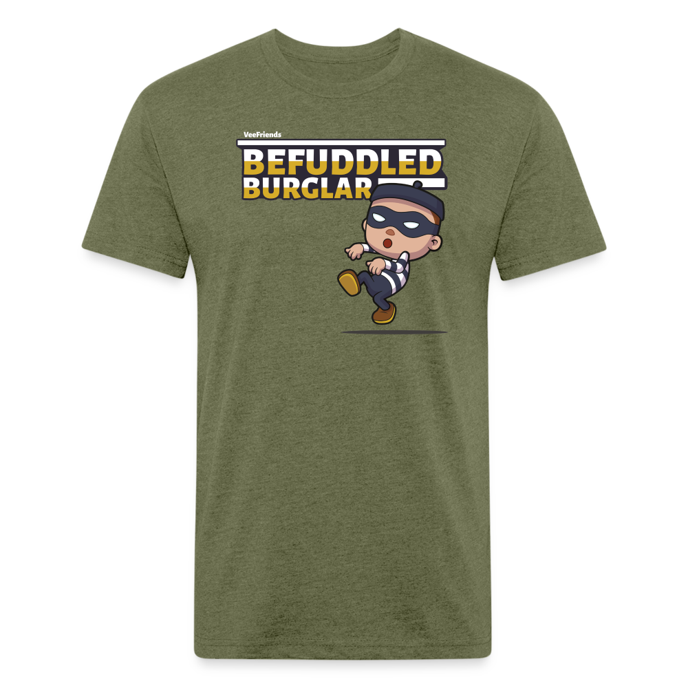 Befuddled Burglar Character Comfort Adult Tee - heather military green