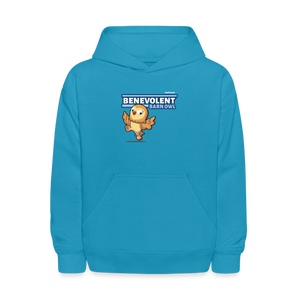 
            
                Load image into Gallery viewer, Benevolent Barn Owl Character Comfort Kids Hoodie - turquoise
            
        