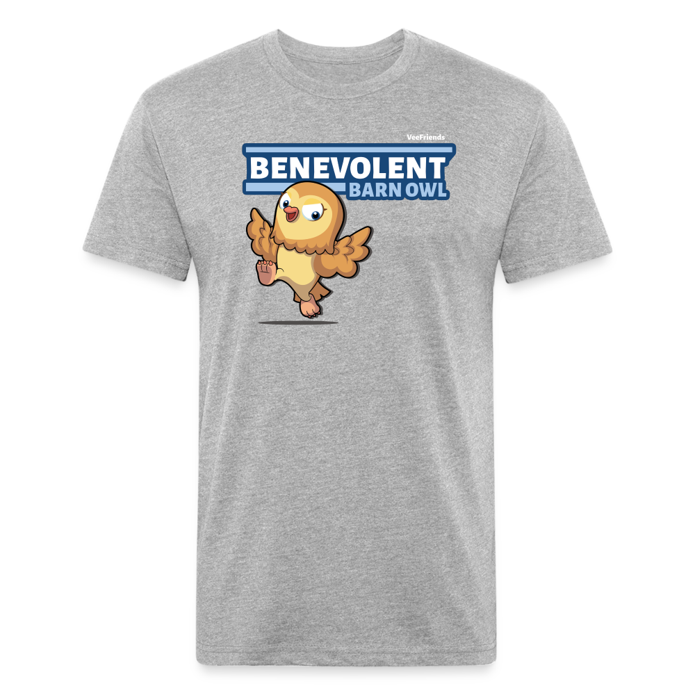 Benevolent Barn Owl Character Comfort Adult Tee - heather gray