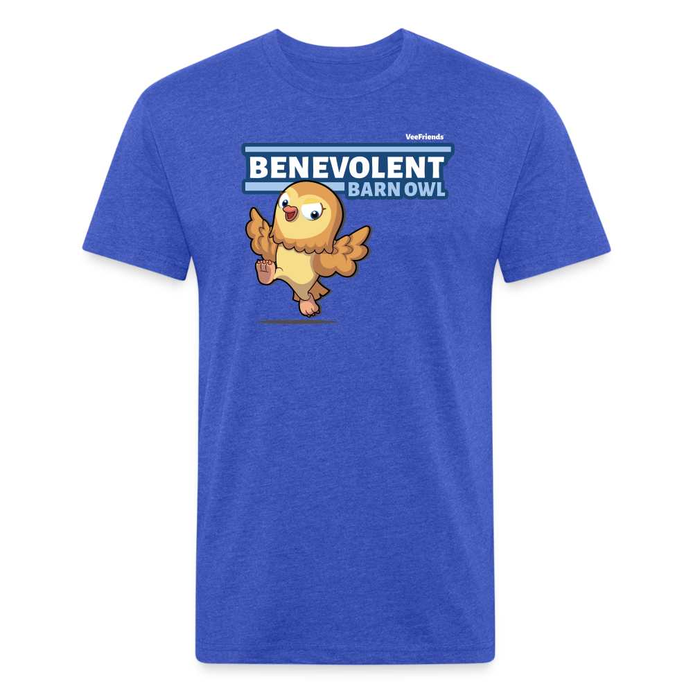
            
                Load image into Gallery viewer, Benevolent Barn Owl Character Comfort Adult Tee - heather royal
            
        