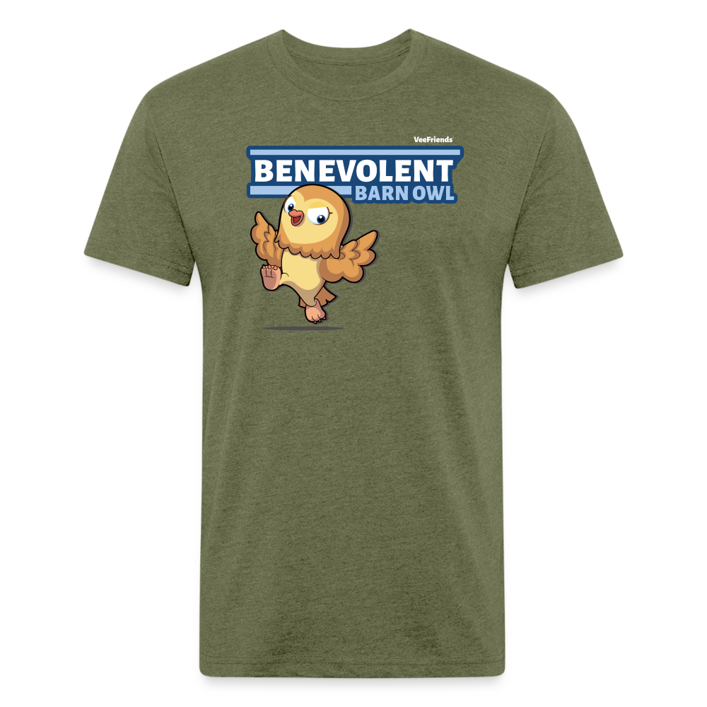 
            
                Load image into Gallery viewer, Benevolent Barn Owl Character Comfort Adult Tee - heather military green
            
        