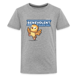 Benevolent Barn Owl Character Comfort Kids Tee - heather gray