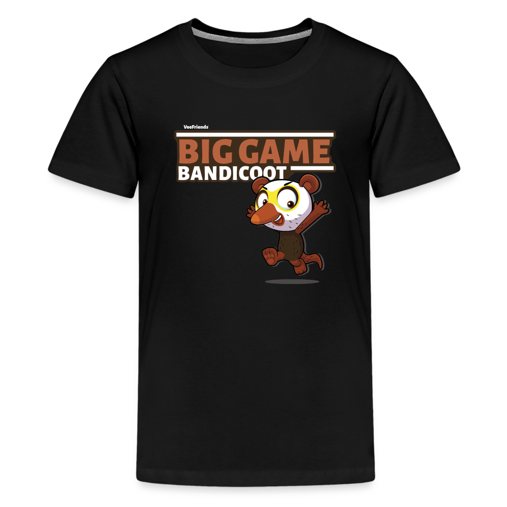Big Game Bandicoot Character Comfort Kids Tee - black