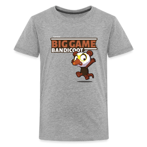 Big Game Bandicoot Character Comfort Kids Tee - heather gray