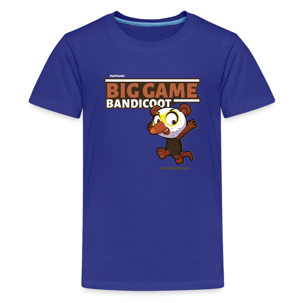 Big Game Bandicoot Character Comfort Kids Tee - royal blue