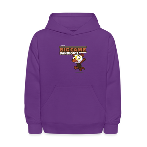 Big Game Bandicoot Character Comfort Kids Hoodie - purple