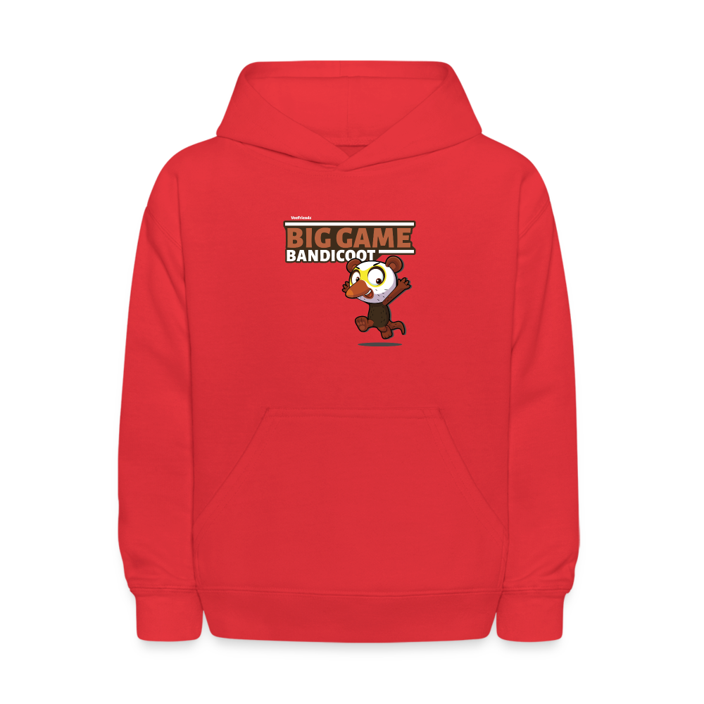 Big Game Bandicoot Character Comfort Kids Hoodie - red