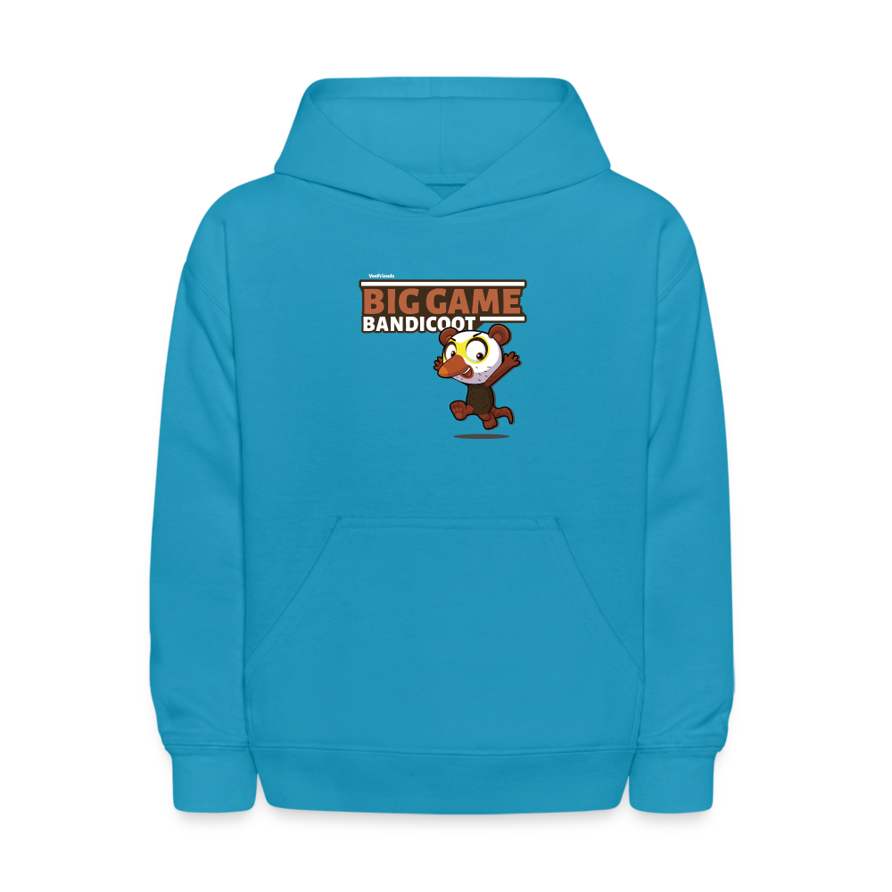 Big Game Bandicoot Character Comfort Kids Hoodie - turquoise