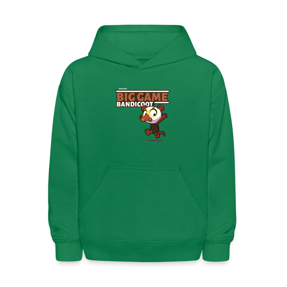 Big Game Bandicoot Character Comfort Kids Hoodie - kelly green