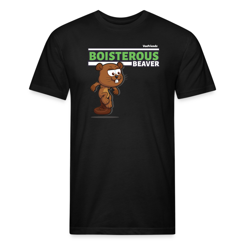 Boisterous Beaver Character Comfort Adult Tee - black
